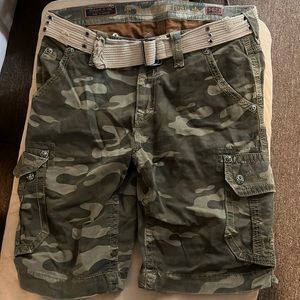 Rock Revival Camouflage Cargo shorts, size 34